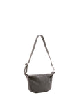 Borsa a spalla unisex in vera pelle 100% cotone 4603-NERO Alessia Firenze