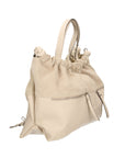 Firenze Borsa a mano da donna Vera pelle 01838-D37 LATTE MILK Chiara Ferretti