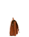 Borsa a mano unisex vera pelle Made in Italy 4015-MIELE Alessia Firenze