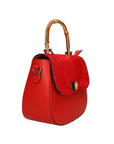 Natasha Borsa a mano da donna Vera pelle e Calfhair 191756-ROSSO RED Chiara Ferretti