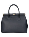 Aleria Borsa a mano da donna Vera pelle 8005-D24 BLU JEANS Chiara Ferretti