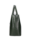 Letizia Borsa a mano da donna Pelle stampata croco 06542-VERDE SCURO Chiara Ferretti
