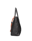 Damen-Schultertasche aus echtem Leder, hergestellt in Italien, 27,5 x 46 x 10 cm