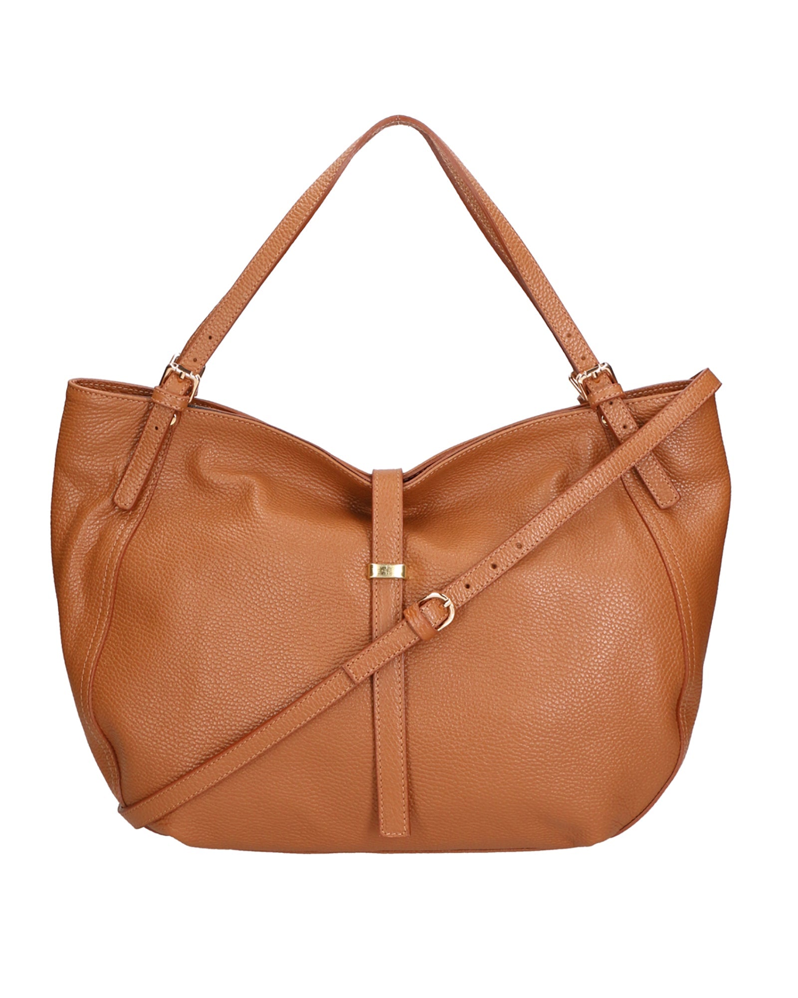 Sirma Borsa a mano da donna Vera pelle 06518-D17 CUOIO SCURO Chiara Ferretti