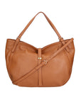 Sirma Borsa a mano da donna Vera pelle 06518-D17 CUOIO SCURO Chiara Ferretti