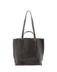 Borsa a spalla unisex in vera pelle Made in Italy 4610-NERO Alessia Firenze