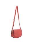 Borsa a tracolla da donna 100% vera pelle 4582-ROSSO Alessia Firenze