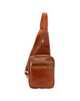 Borsa a tracolla uomo in vera pelle Made in Italy 5505-Cognac I Fratelli