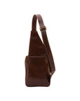 Borsa a tracolla uomo in vera pelle Made in Italy 5505-Marrone I Fratelli