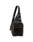 Borsa a tracolla uomo in vera pelle Made in Italy 5505-Nero I Fratelli