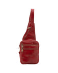 Borsa a tracolla uomo in vera pelle Made in Italy 5505-Rosso I Fratelli