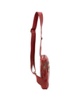 Borsa a tracolla uomo in vera pelle Made in Italy 5505-Rosso I Fratelli