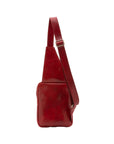 Borsa a tracolla uomo in vera pelle Made in Italy 5505-Rosso I Fratelli