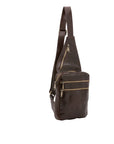 Borsa a tracolla uomo in vera pelle Made in Italy 5505-Tmoro I Fratelli