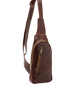 Borsa a tracolla uomo in vera pelle Made in Italy 5507-Marrone I Fratelli
