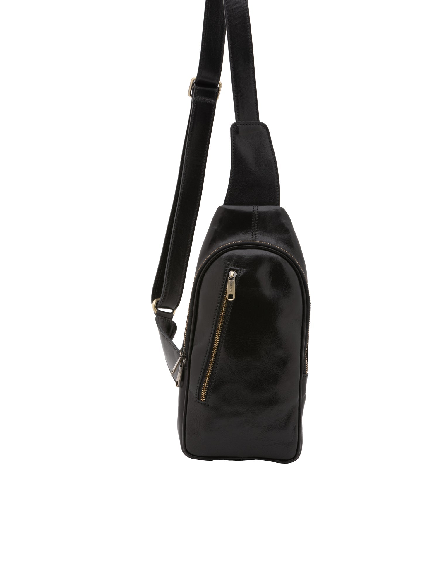 Borsa a tracolla uomo in vera pelle Made in Italy 5507-Nero I Fratelli