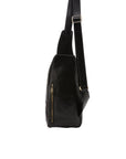 Borsa a tracolla uomo in vera pelle Made in Italy 5507-Nero I Fratelli
