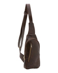 Borsa a tracolla uomo in vera pelle Made in Italy 5507-Tmoro I Fratelli