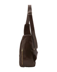 Borsa a tracolla uomo in vera pelle Made in Italy 5507-Tmoro I Fratelli