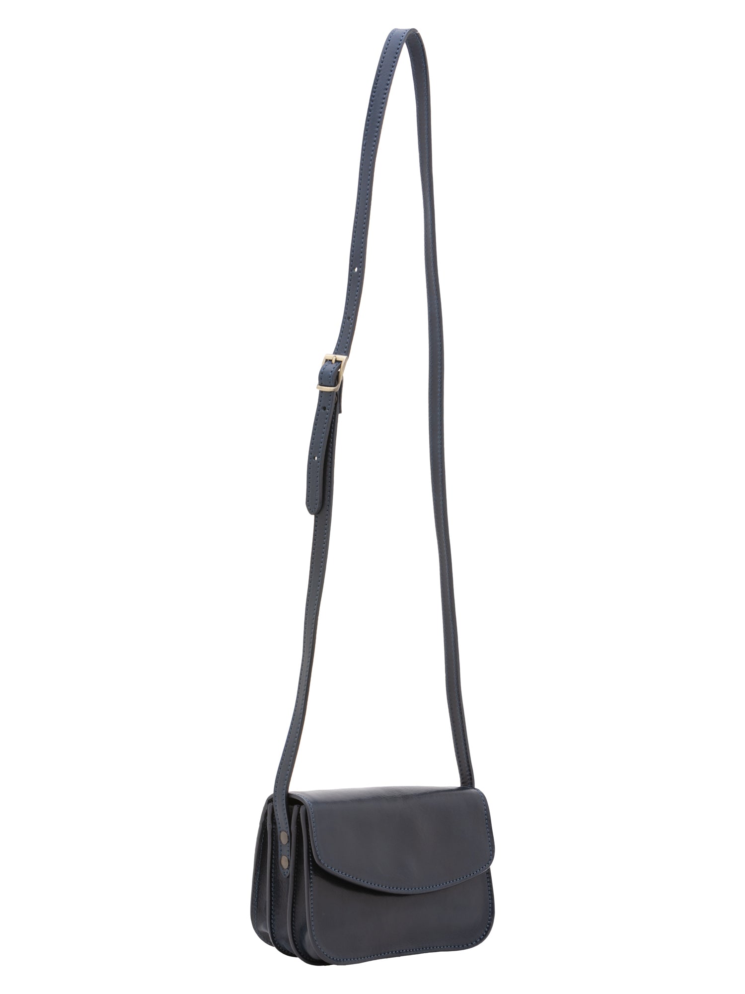Borsa a tracolla da donna Vera pelle 5511-Blu I Fratelli
