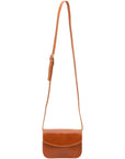Borsa a tracolla da donna Vera pelle 5511-Cognac I Fratelli