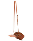 Borsa a tracolla da donna Vera pelle 5511-Cognac I Fratelli