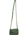 Borsa a tracolla da donna Vera pelle 5511-Verde I Fratelli