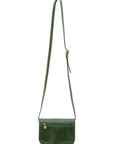 Borsa a tracolla da donna Vera pelle 5511-Verde I Fratelli