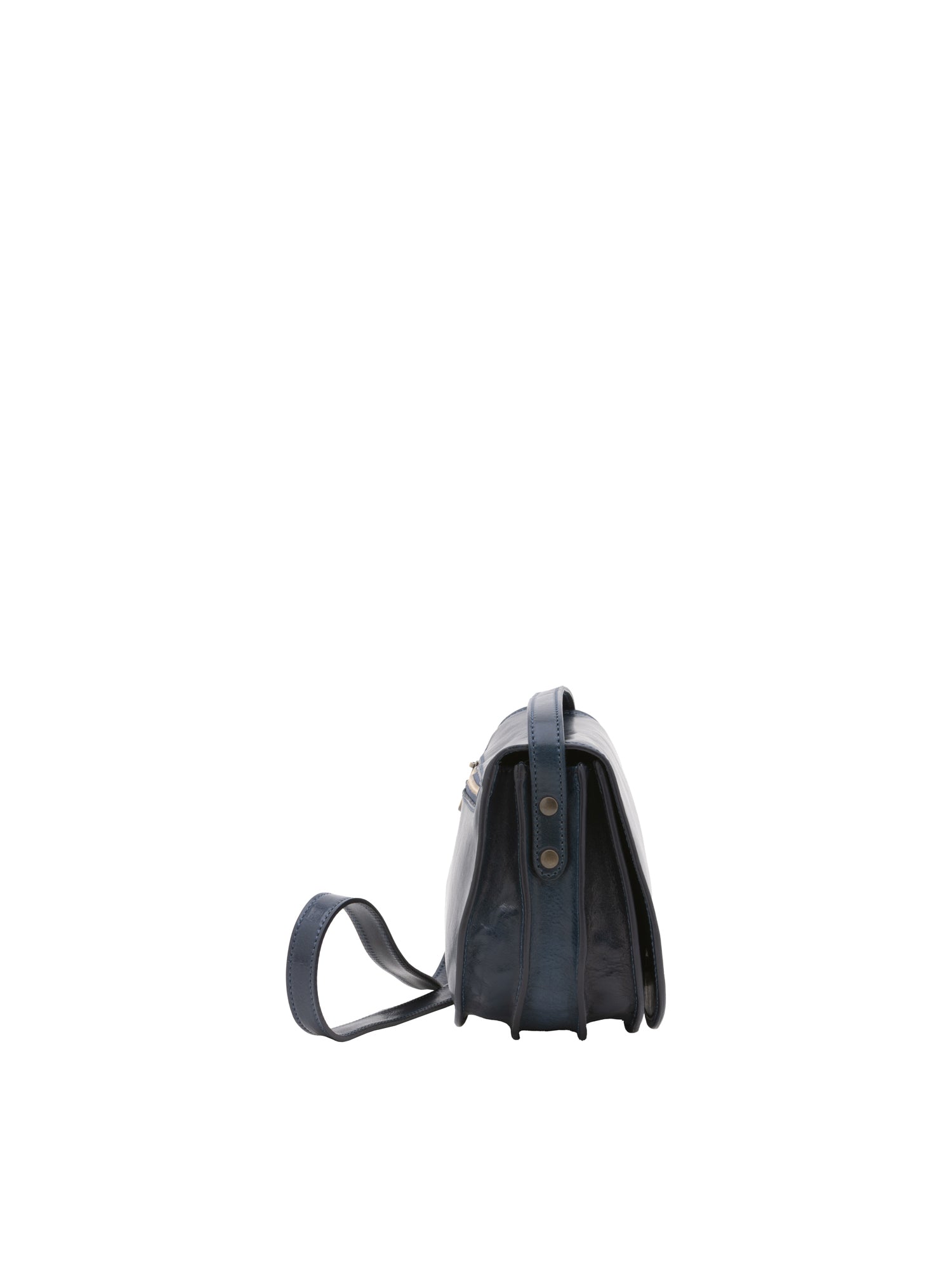 Borsa a tracolla da donna Vera pelle 5512-Blu I Fratelli