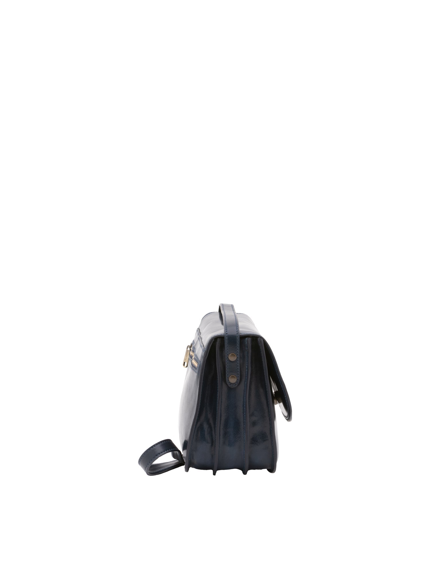 Borsa a tracolla da donna Vera pelle 5513-Blu I Fratelli