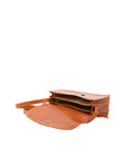 Borsa a tracolla da donna Vera pelle 5513-Cognac I Fratelli