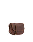 Borsa a tracolla da donna Vera pelle 5513-Marrone I Fratelli