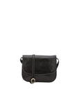 Borsa a tracolla da donna Vera pelle 5513-Nero I Fratelli