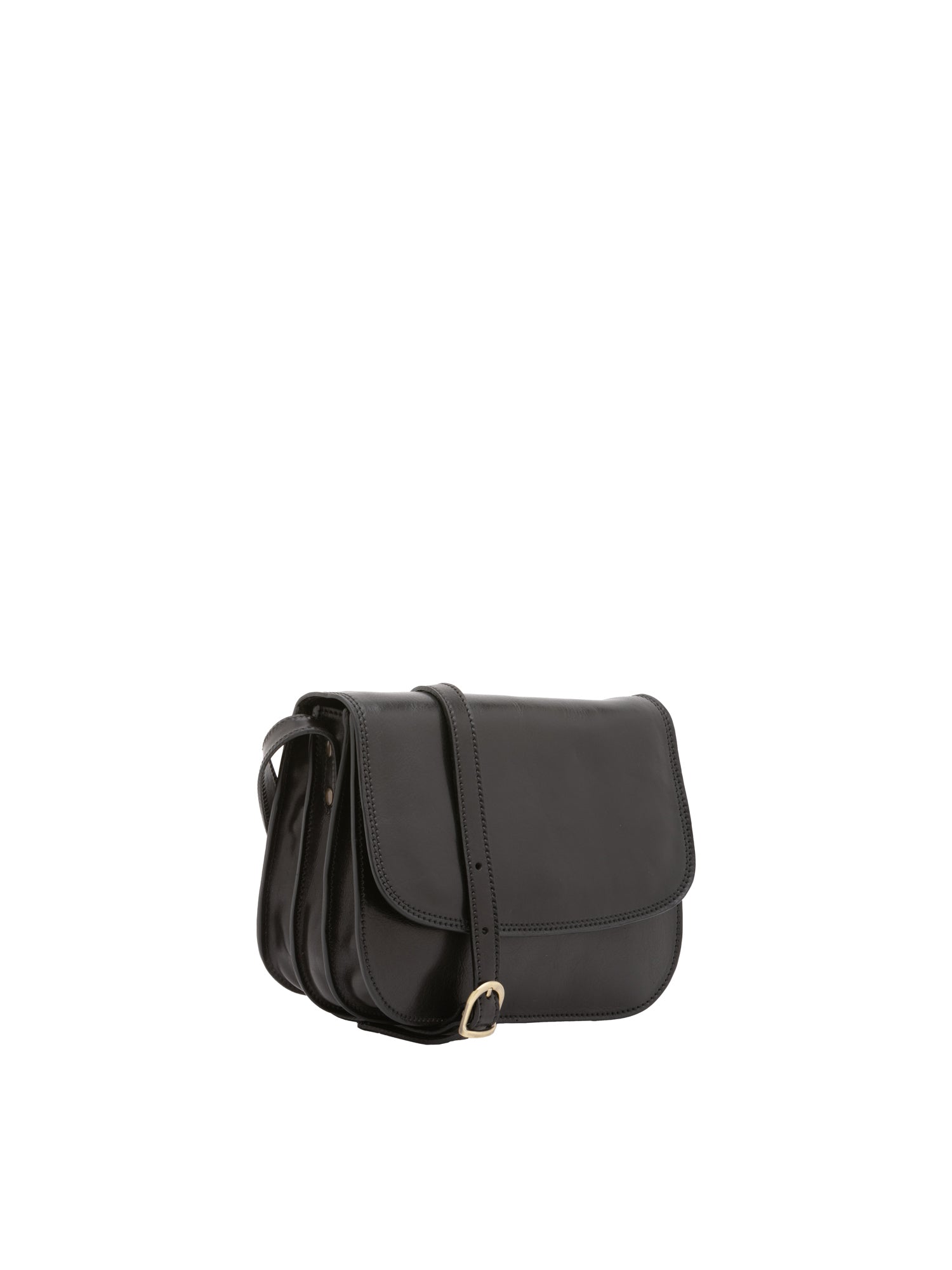 Borsa a tracolla da donna Vera pelle 5513-Nero I Fratelli