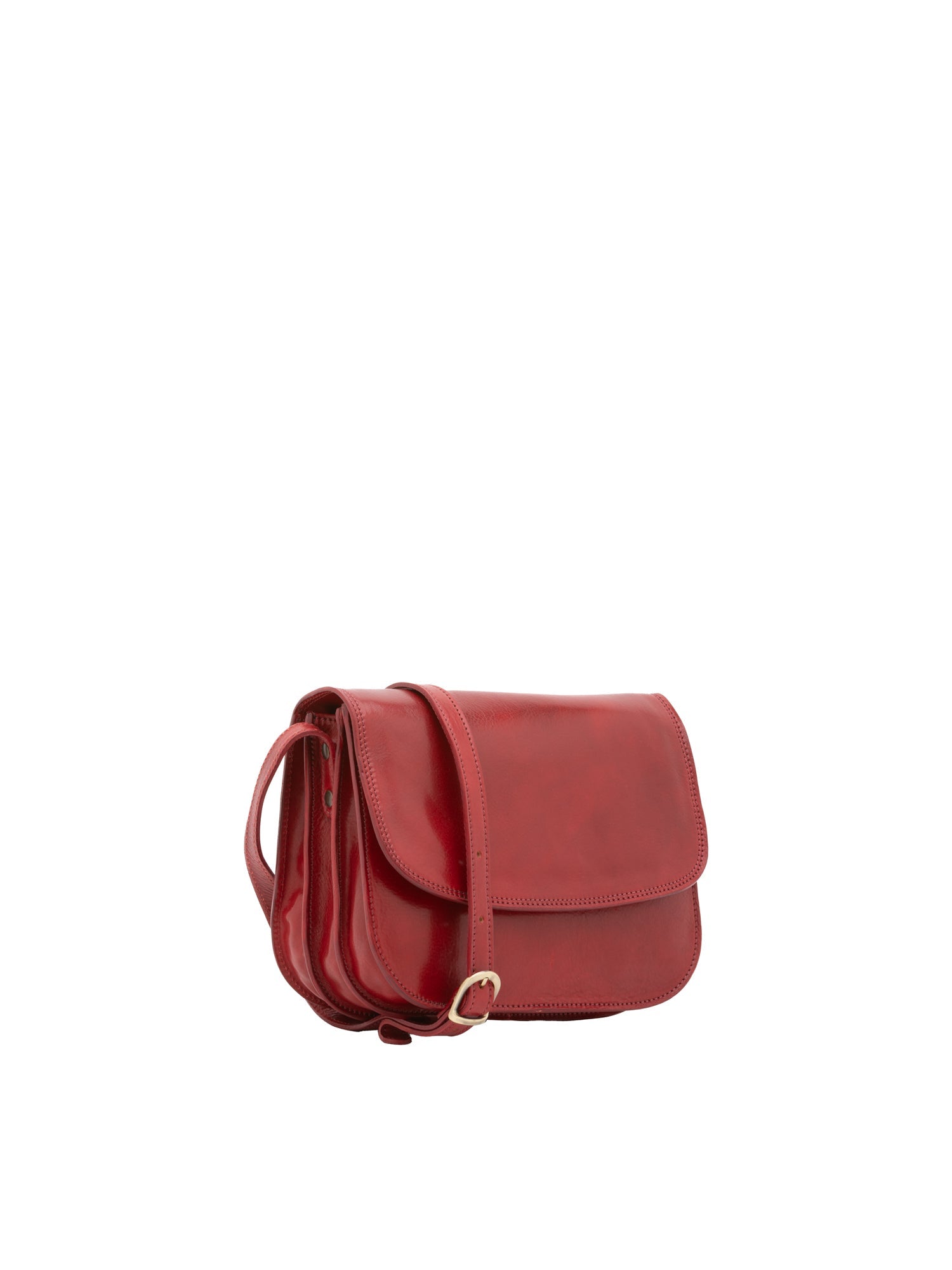Borsa a tracolla da donna Vera pelle 5513-Rosso I Fratelli
