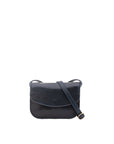 Borsa a tracolla da donna 100% pelle 5515-Blu I Fratelli