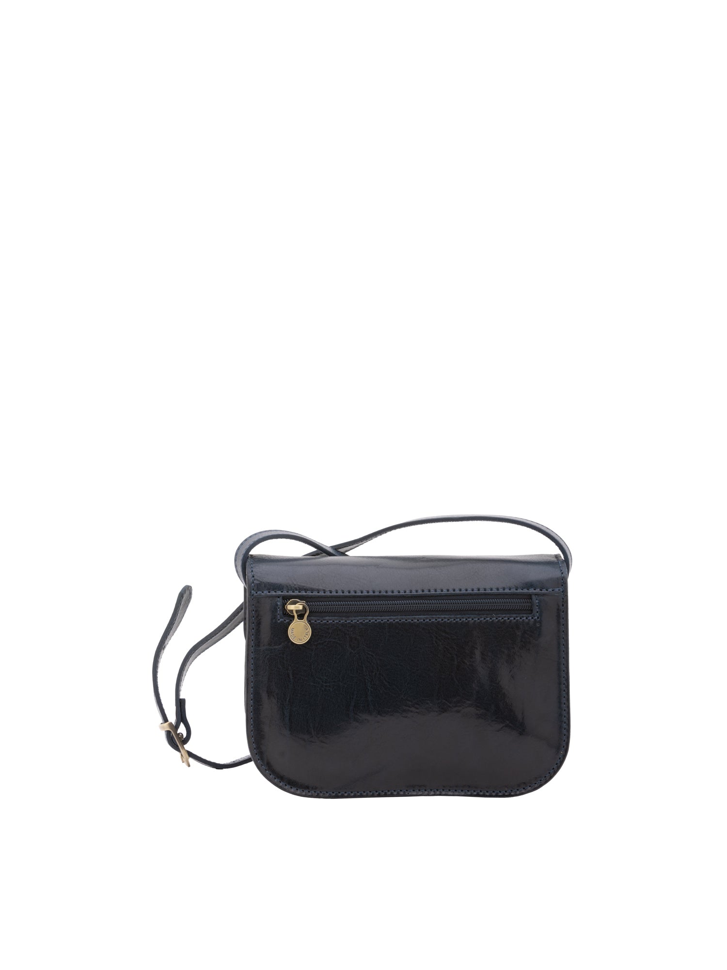 Borsa a tracolla da donna 100% pelle 5515-Blu I Fratelli