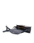 Borsa a tracolla da donna 100% pelle 5515-Blu I Fratelli