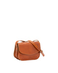 Borsa a tracolla da donna 100% pelle 5515-Cognac I Fratelli