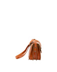 Borsa a tracolla da donna 100% pelle 5515-Cognac I Fratelli