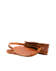 Borsa a tracolla da donna 100% pelle 5515-Cognac I Fratelli