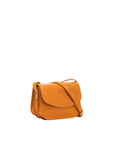 Borsa a tracolla da donna 100% pelle 5515-Giallo I Fratelli