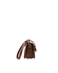 Borsa a tracolla da donna 100% pelle 5515-Marrone I Fratelli