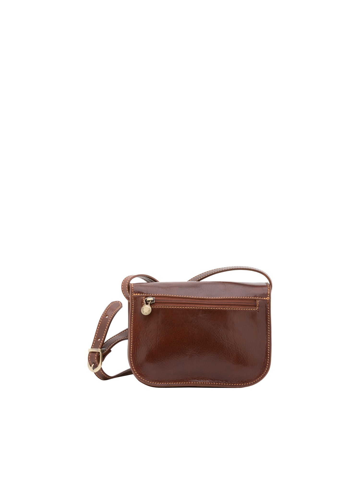 Borsa a tracolla da donna 100% pelle 5515-Marrone I Fratelli