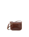 Borsa a tracolla da donna 100% pelle 5515-Marrone I Fratelli