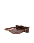 Borsa a tracolla da donna 100% pelle 5515-Marrone I Fratelli