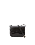 Borsa a tracolla da donna 100% pelle 5515-Nero I Fratelli