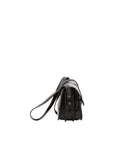 Borsa a tracolla da donna 100% pelle 5515-Nero I Fratelli