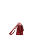 Borsa a tracolla da donna 100% pelle 5515-Rosso I Fratelli