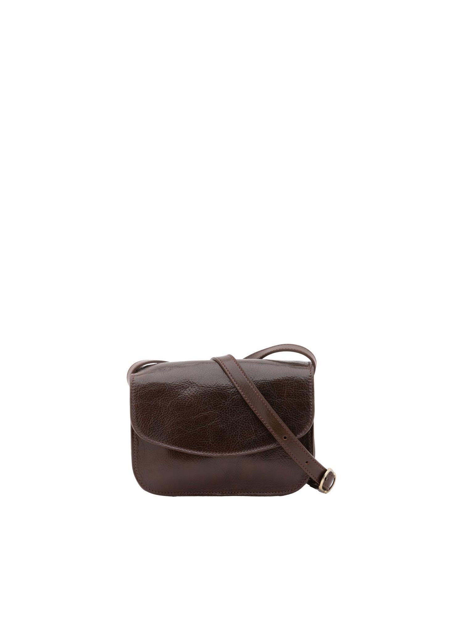 Borsa a tracolla da donna 100% pelle 5515-Tmoro I Fratelli